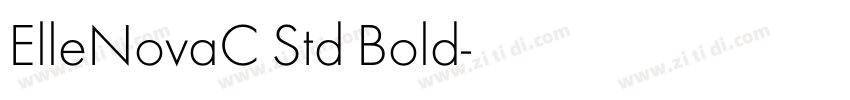 ElleNovaC Std Bold字体转换 ElleNovaC Std Bold字体转换